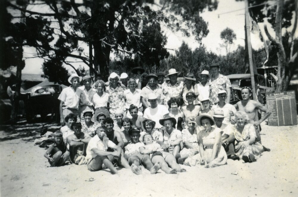 Sailing group, Lake Cootharaba Sailing Club, Boreen Point, n.d