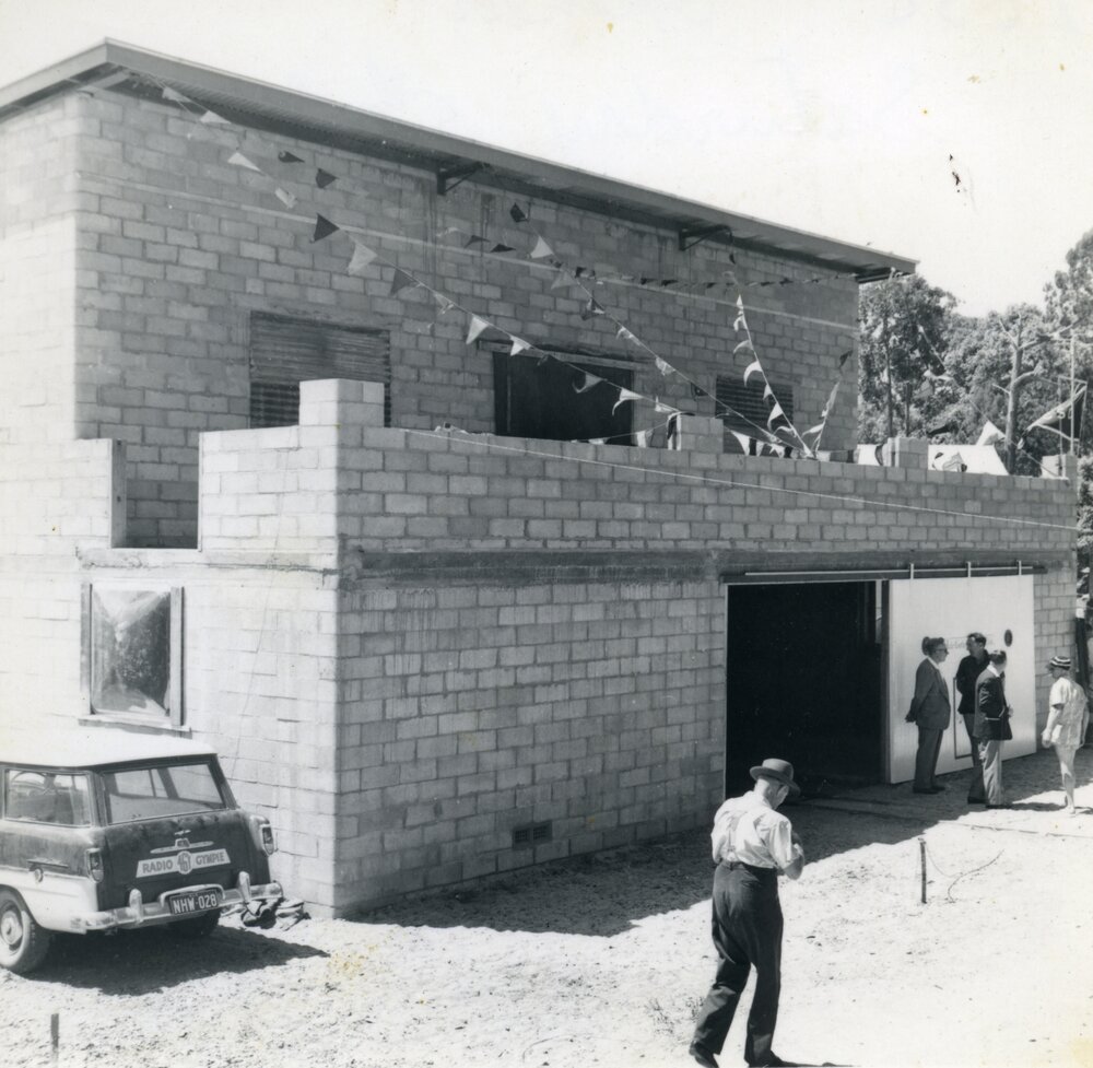 Clubhouse opening day, Lake Cootharaba Sailing Club, Boreen Point, 5 November 1961