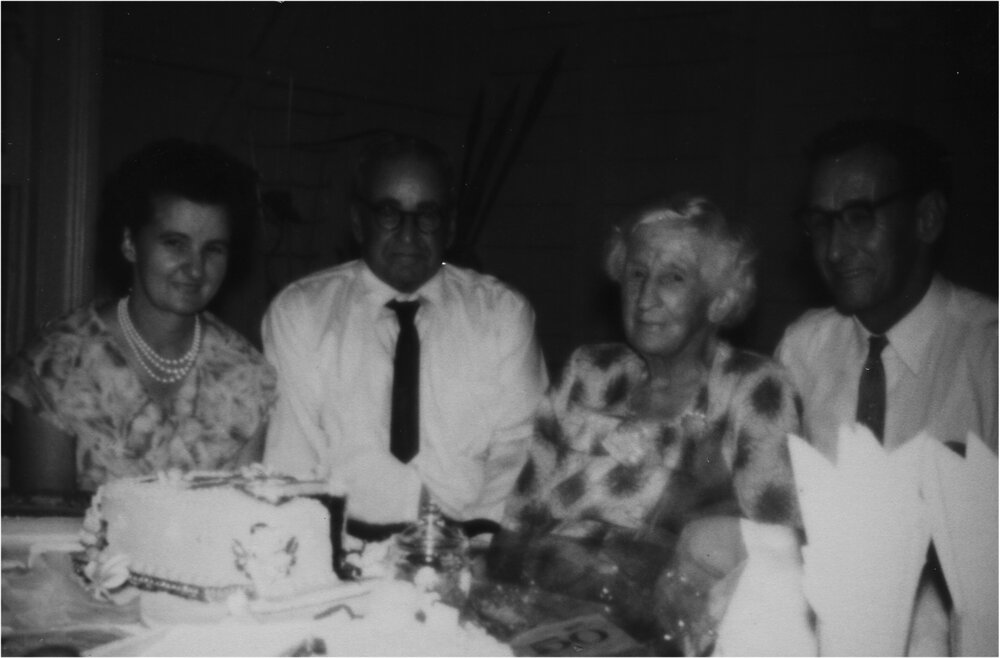 Celebrations, Golden Wedding Anniversary, Jack and Jessie's (nee Honey) Robb, Pomona, 1962