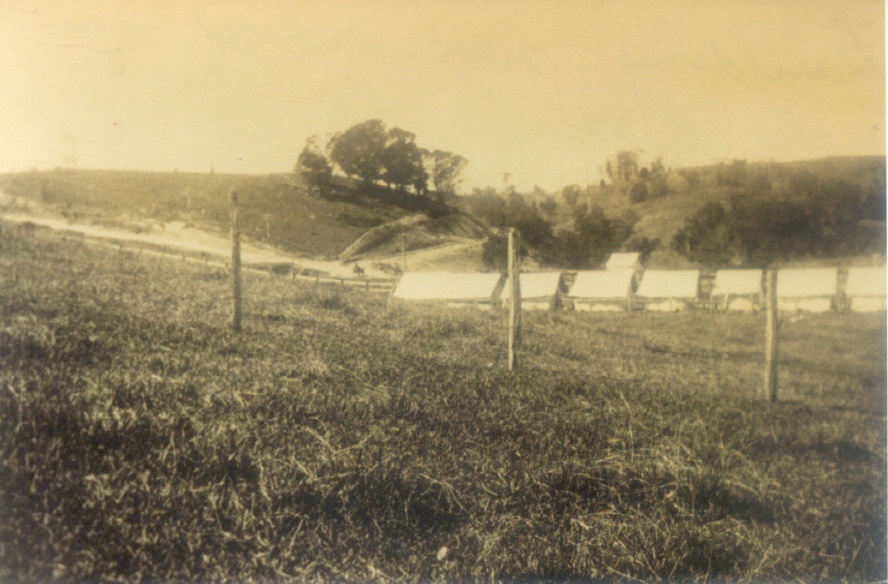 Campsite, Main Roads Camp, Skyring Creek Road, Skyring Creek, Federal, ca 1928