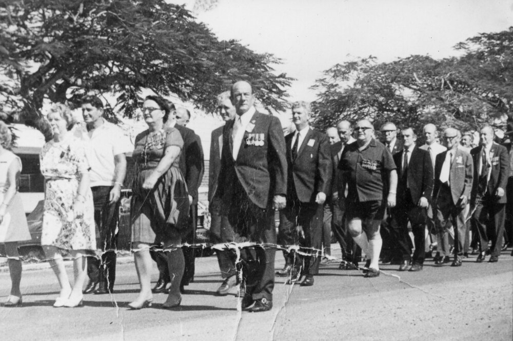 ANZAC Day parade, Tewantin, ca 1973