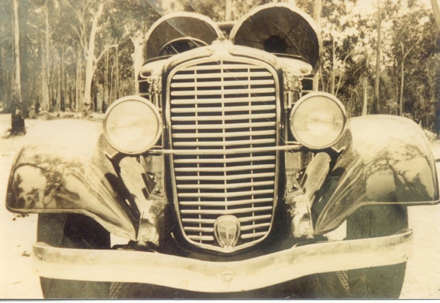 Logging truck, Diamond T, Kareewa Mill, Kareewa, Cootharaba, ca 1933