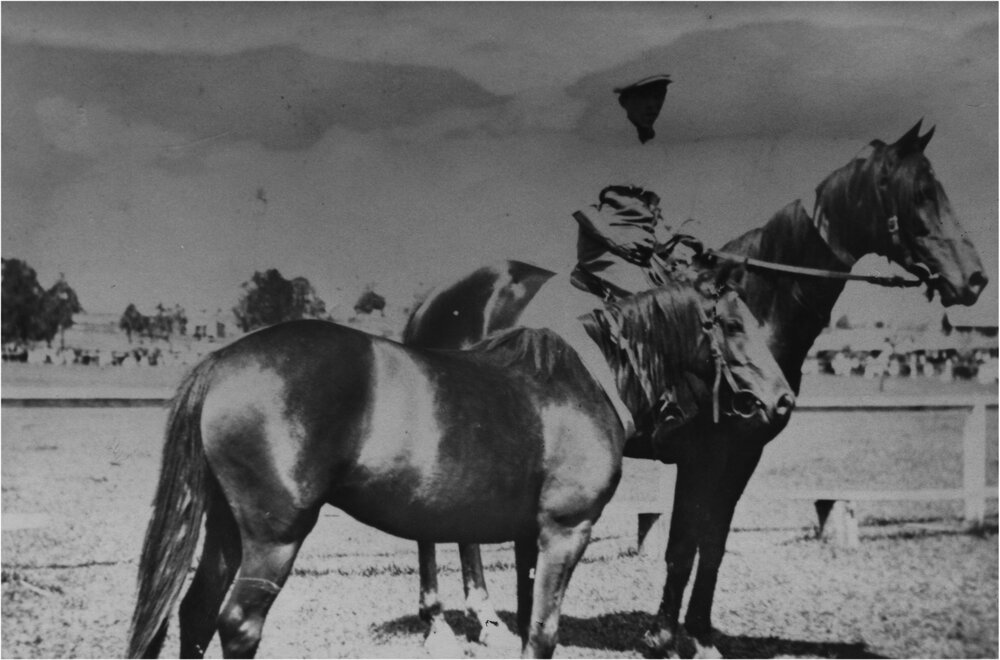 Archie Cooper with winning horses, Noosa Country Show, Pomona
