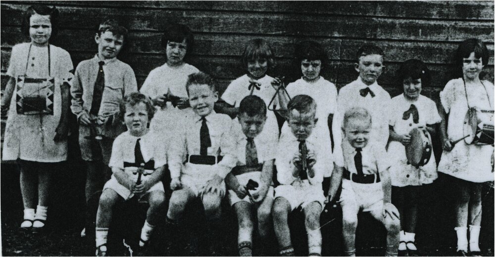 Junior School Band, Pomona State School, Pomona, ca 1934