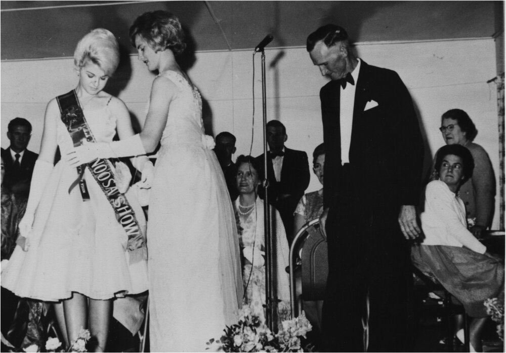 Entrants and Officials, 'Miss Noosa Show', Noosa Country Show Ball, Pomona, 1964