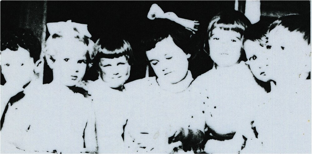 Group photo, Pomona Community Kindergarten, Pomona, early 1960