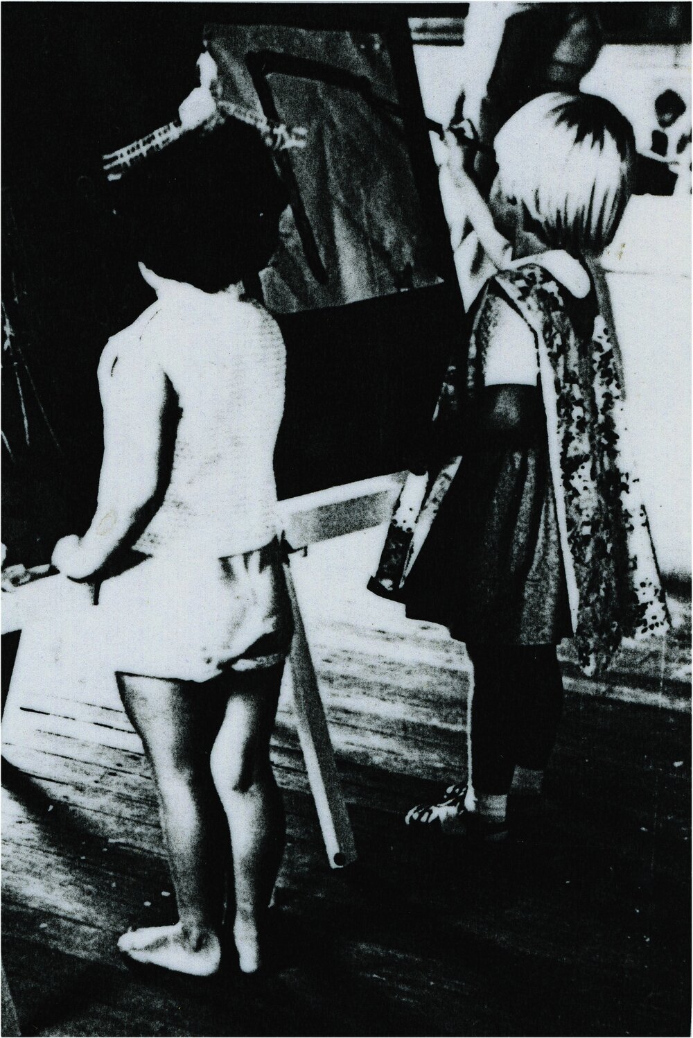 Young artists, Pomona Community Kindergarten, Pomona, ca 1960