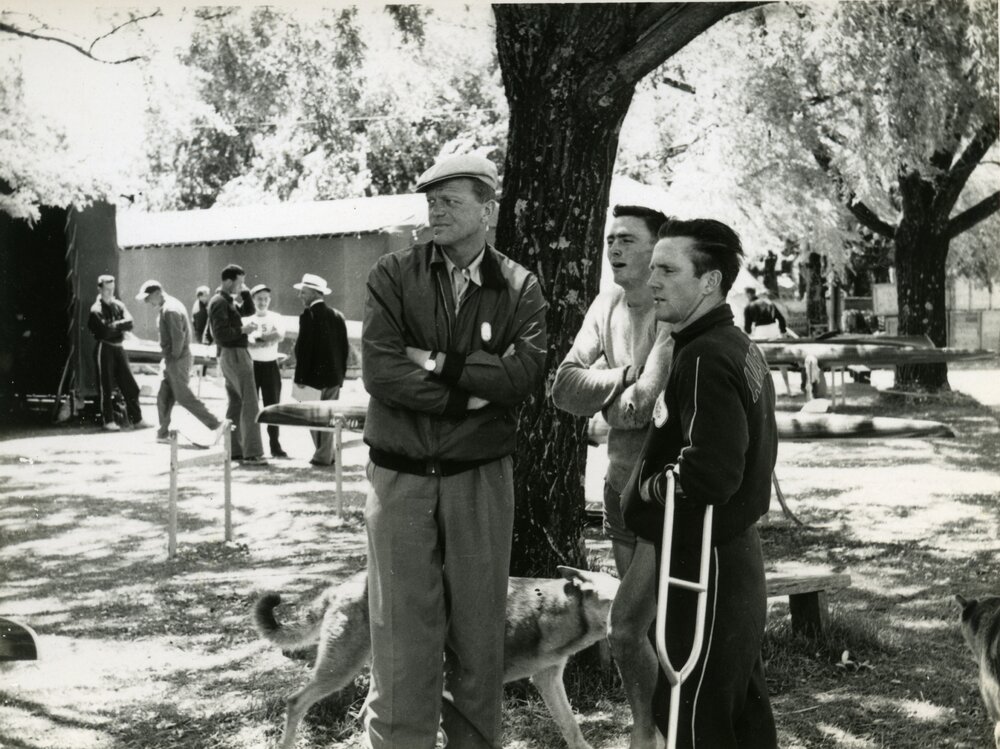 Canoe/Kayak athletes, Olympic Games, Lake Wendouree, Ballarat, ca December 1956