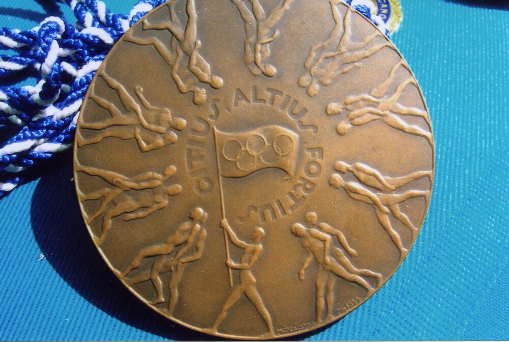 Olympic Games official participation medal, Melbourne, Victoria, Australia, 22 November - 8 December 1956
