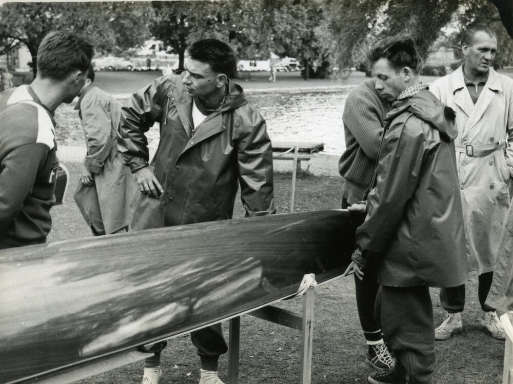 Canoe/Kayak athletes, French Team, Olympic Games, Lake Wendouree, Ballarat, ca December 1956