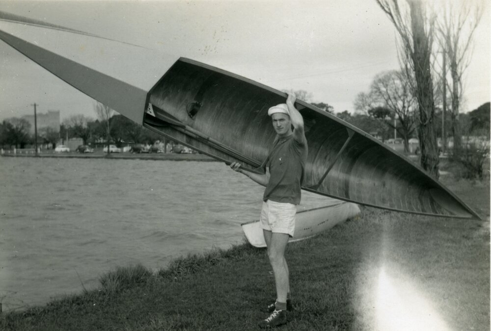 Bryan Harper, Australian Olympic Team, Lake Wendouree, Ballarat, December 1956
