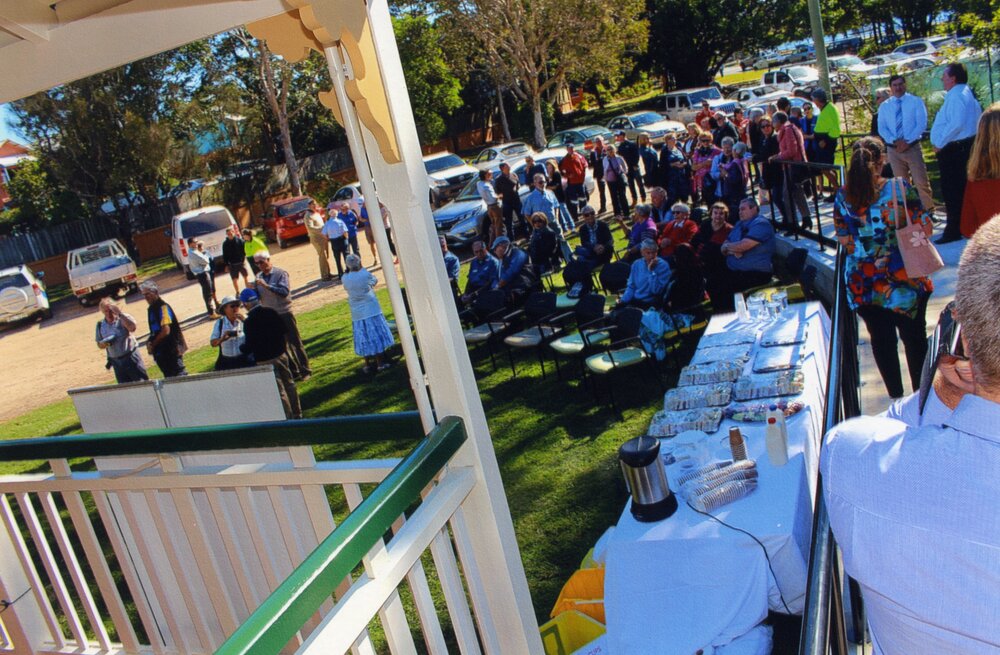 Attendees, Official opening Tait-Duke Cottage, Earl Street, Tewantin, 7 June 2017