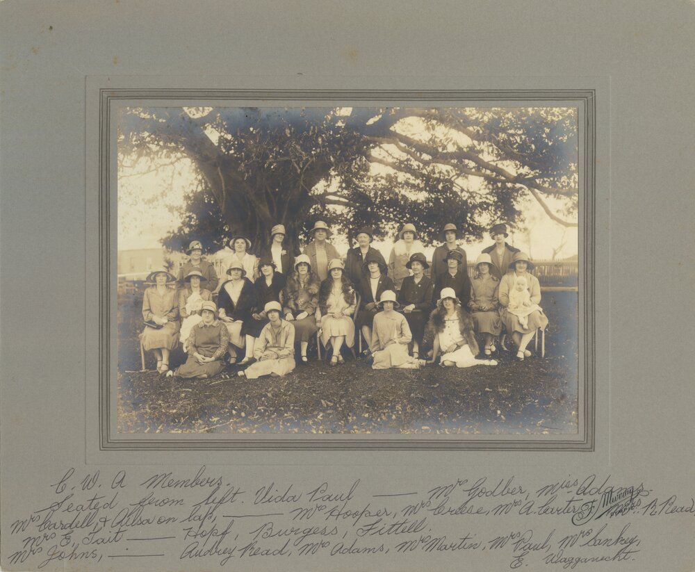 Q.C.W.A gathering, Tewantin, 10 November 1928