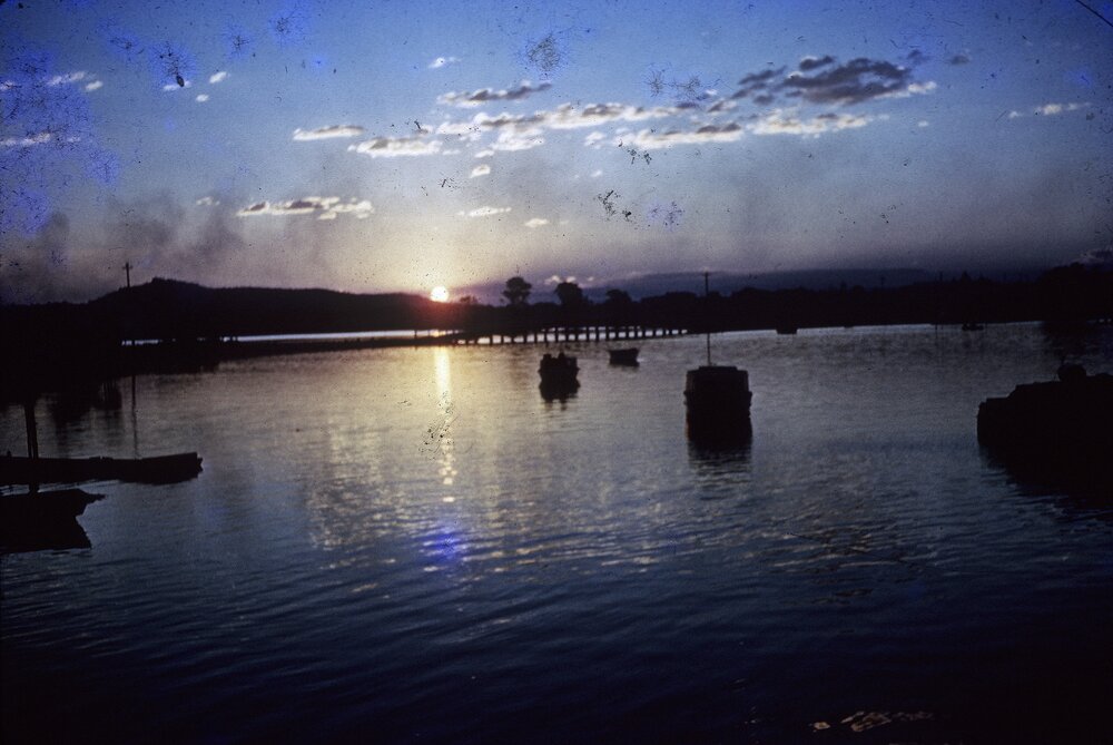 Sunset, Noosa River, Tewantin, ca 1960s