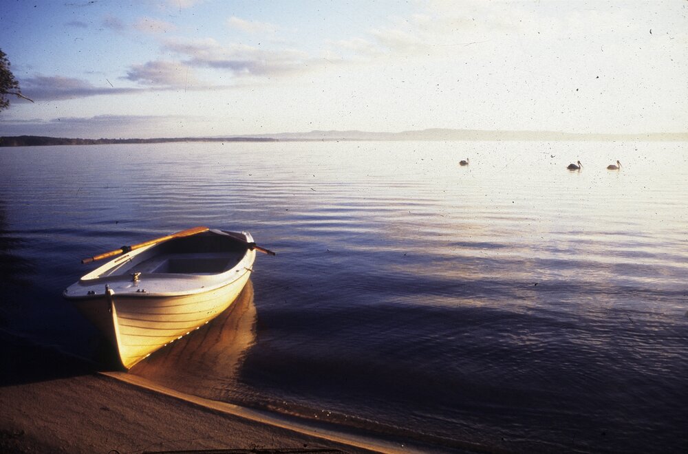 Resting peacefully, Lake Cootharaba, Boreen Point, ca 1990s