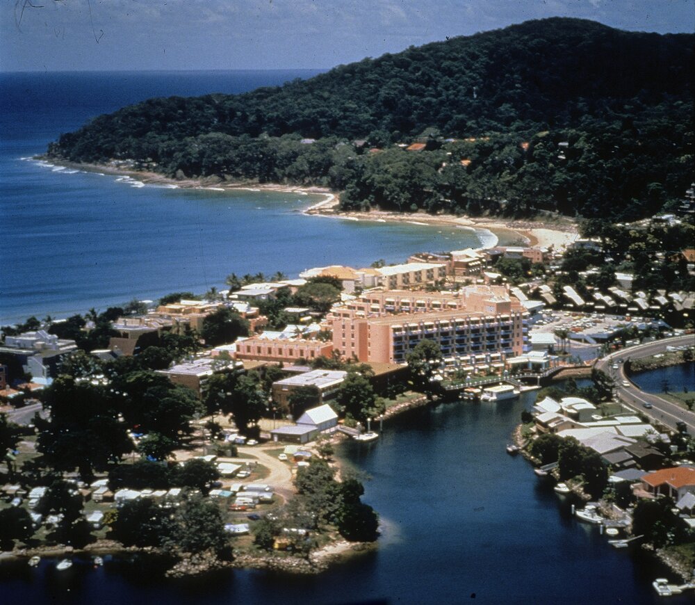 Aerial view, Noosa Heads, ca 1990s