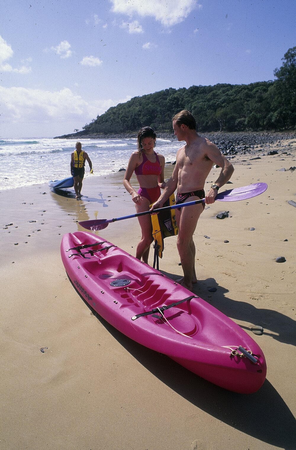 Kayakers, Noosa National Park, Noosa Heads, ca 1990s