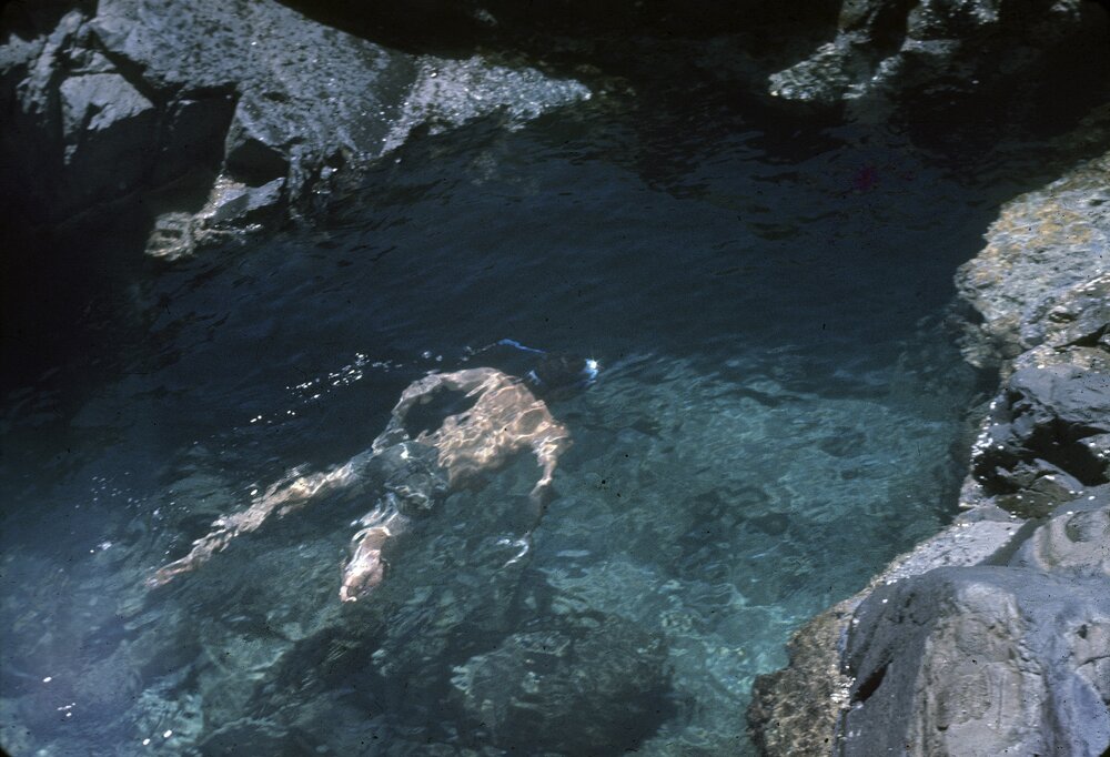 Snorkeler, Noosa National Park, Noosa Heads, ca 1980s