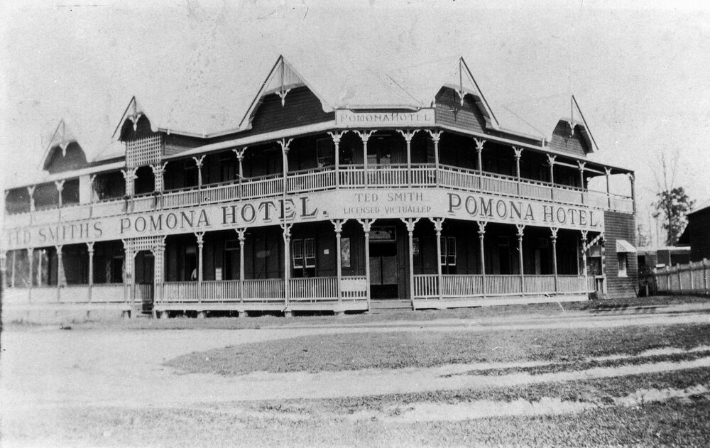Pomona Hotel, Station Street, Pomona, ca 1925