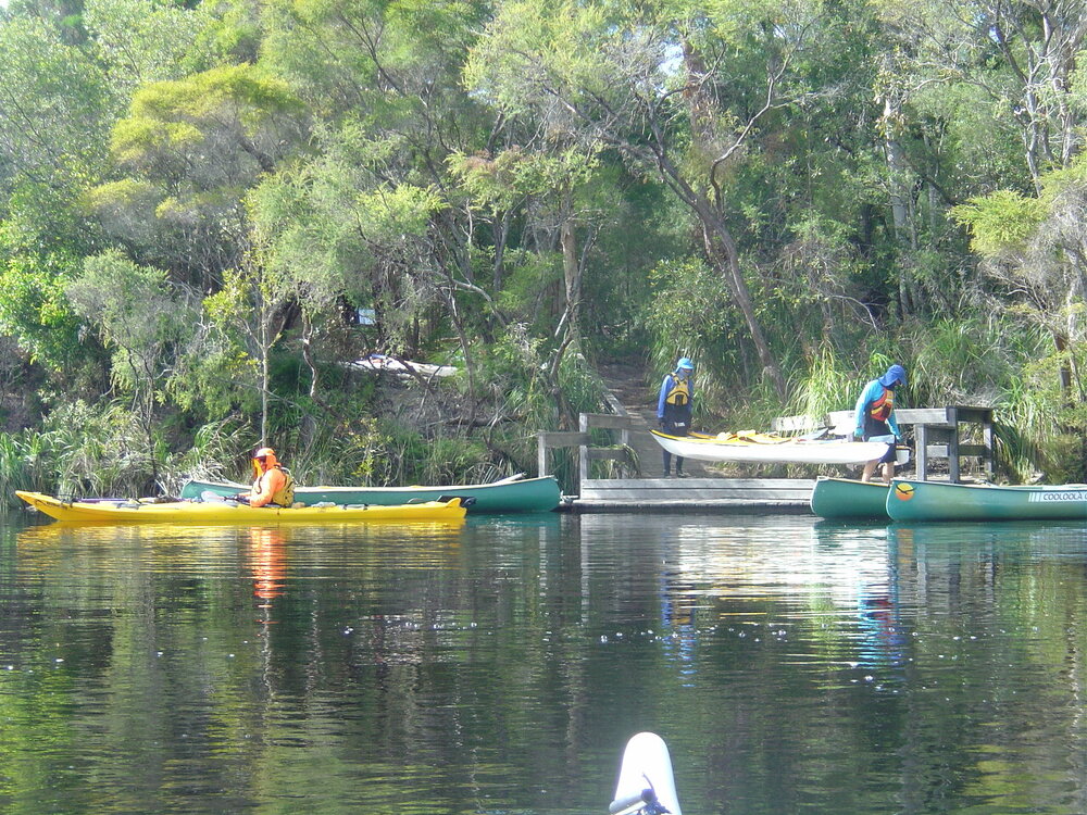 Launch time, Elanda Point campground, Lake Cootharaba, Como, 5 June 2004