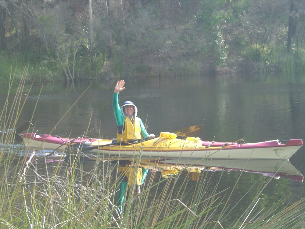 Arrival, campsite 15, Great Sandy Recreationa Area, Cooloola, 5 June 2004