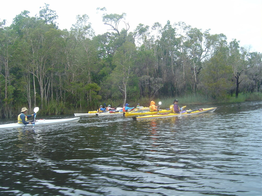 Paddlers, Noosa River, 6 June 2004