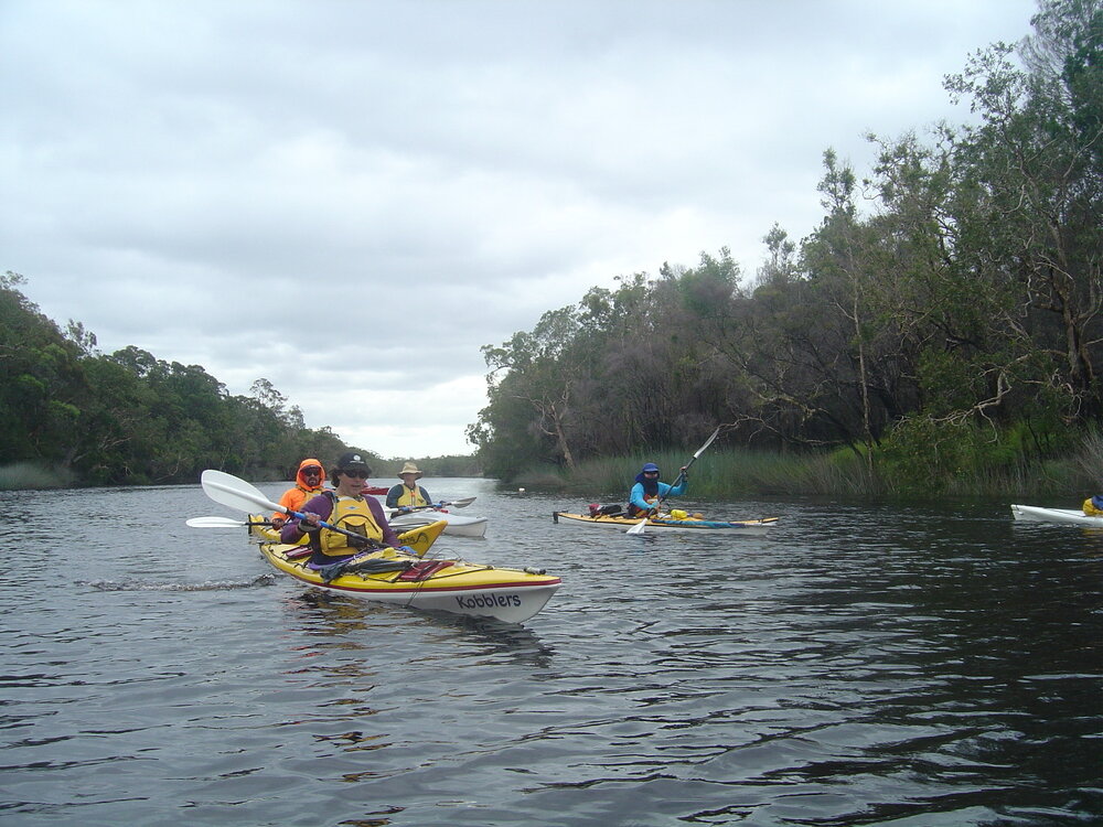 Paddlers, Noosa River, 6 June 2004