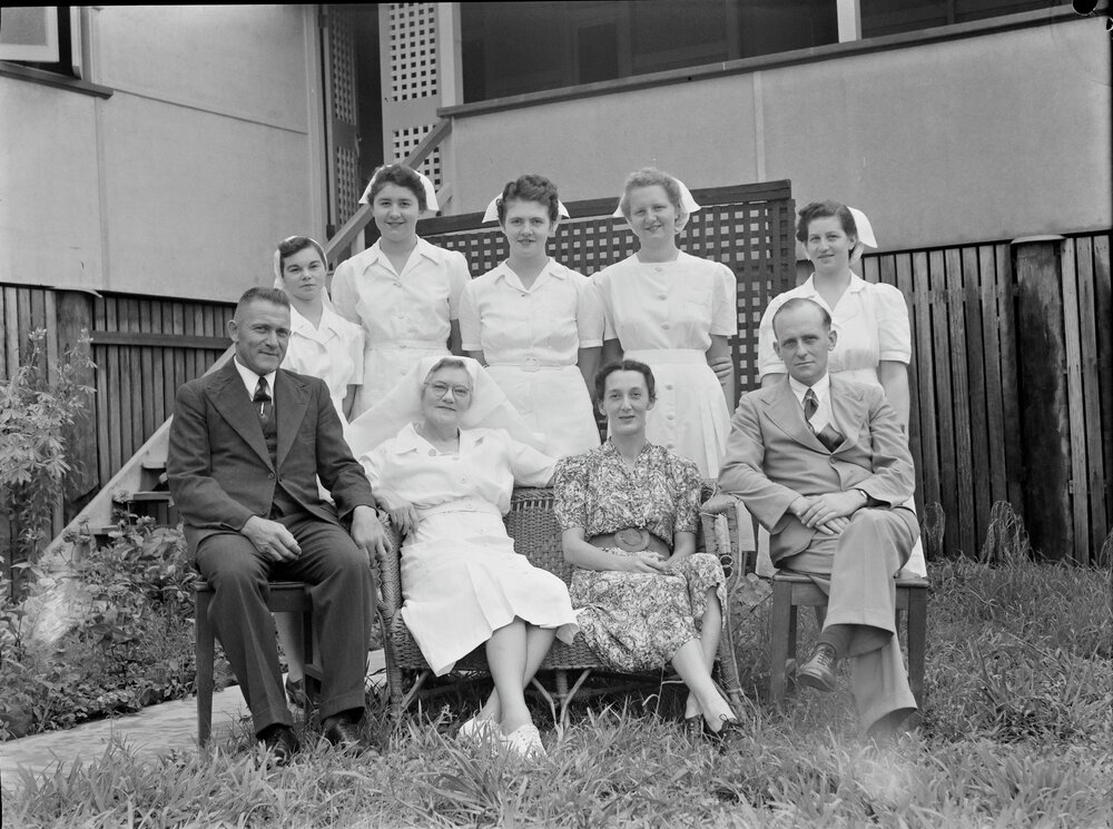 Staff, St Margaret's Hospital, Cooroy, 1947