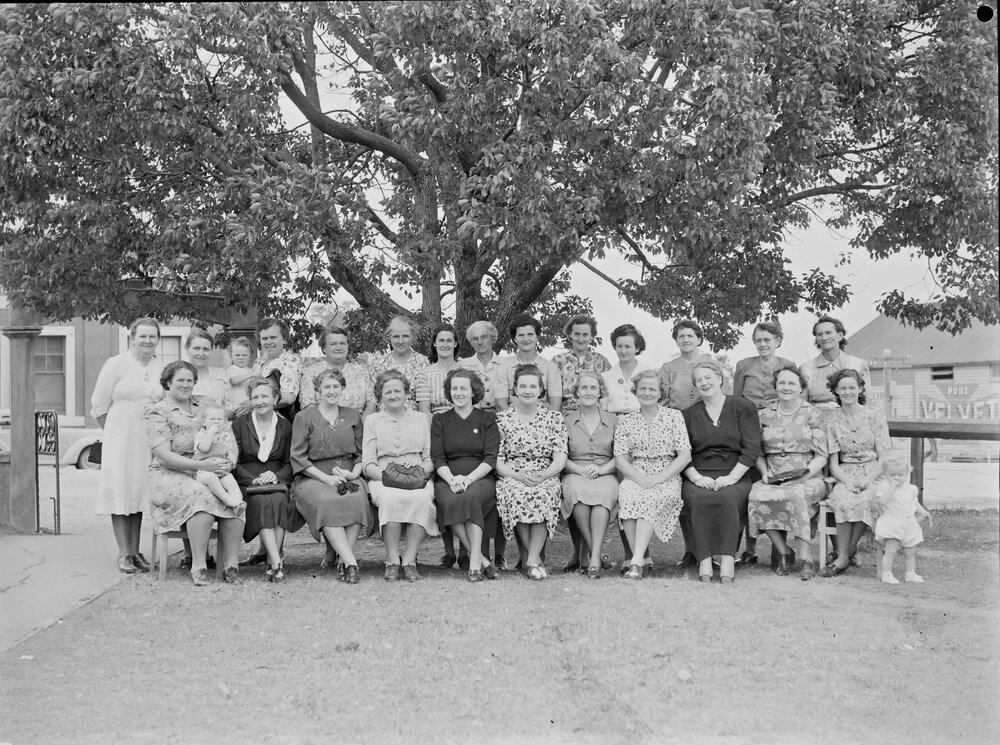 Members, Exterior CWA Hall, Maple Street, Cooroy, 1948