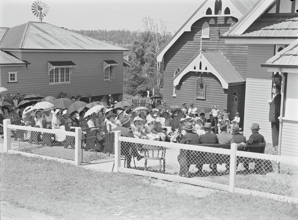 Opening day, New Cooroy Methodist Church, Maple Street, Cooroy, 1949