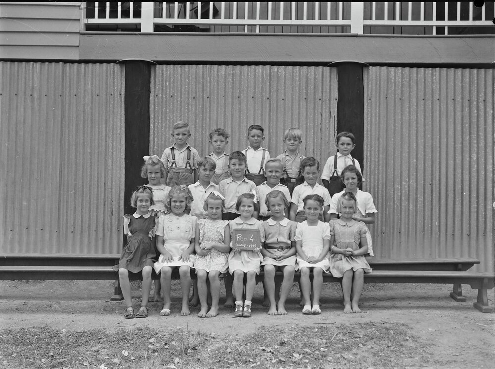 Class Photo, Grade Prep 4, Cooroy State School, Cooroy, 1949