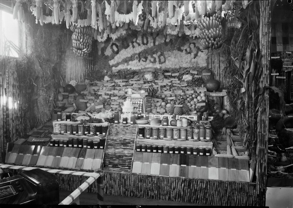 Cooroy West Produce Display, Cooroy Show, Cooroy Show Society Grounds, Mary River Road, Cooroy, 1950