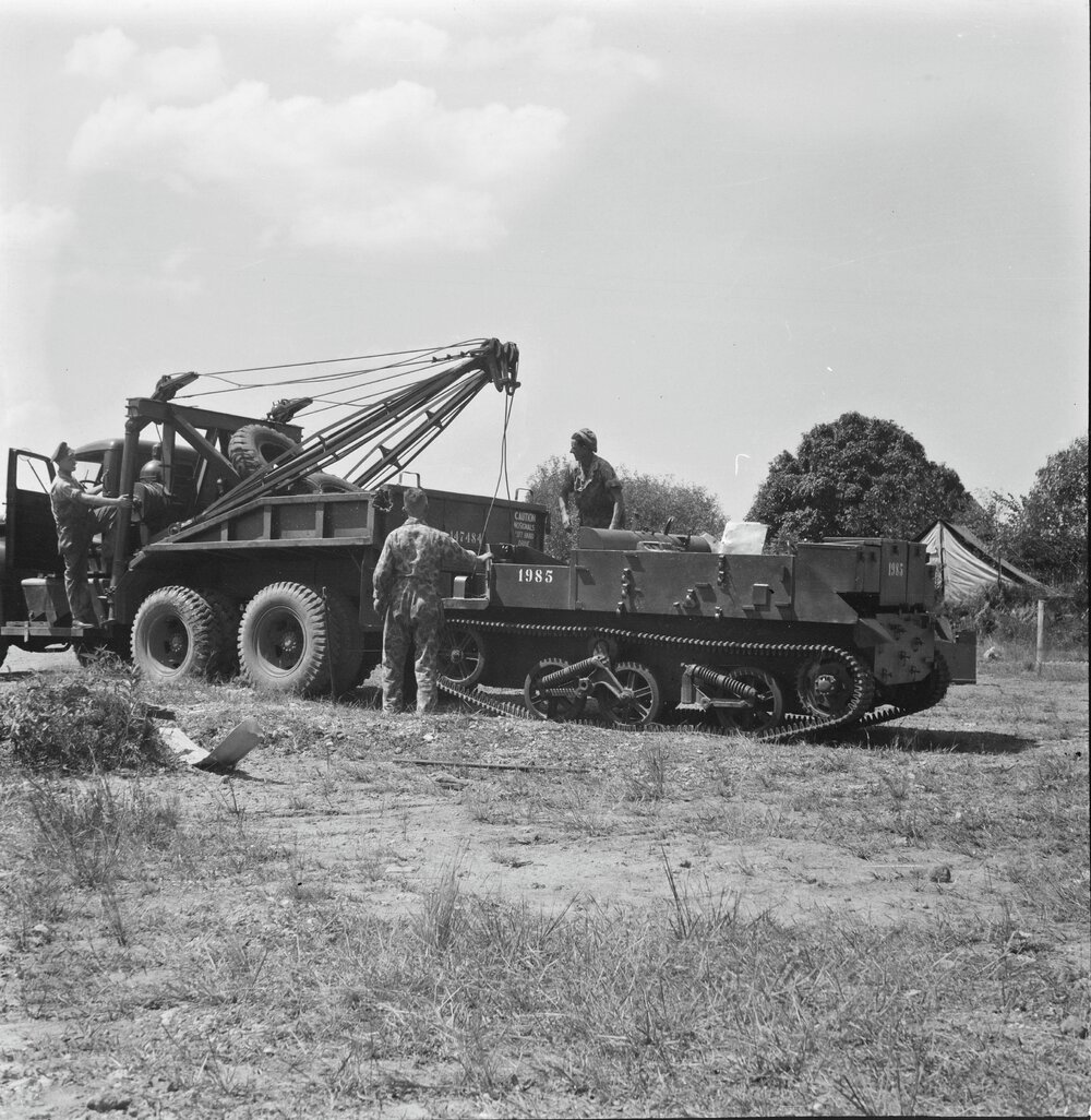 Mechanics, Citizen Military Force Training Camp, Cooroy Showgrounds, Cooroy, 1951