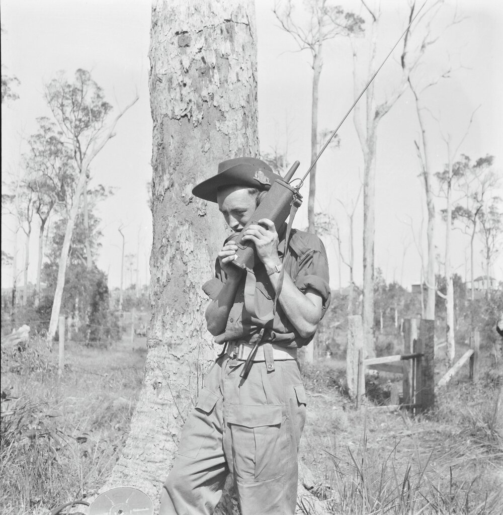 Communications, Commonwealth Military Forces Training Camp, Cooroy Showgrounds, Cooroy, 1951