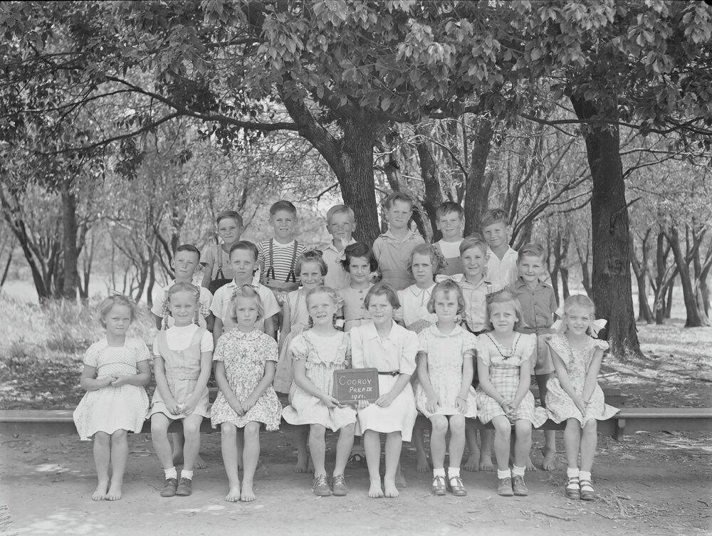 Class Photo, Grade Prep Class, Cooroy State School, Cooroy, 1951
