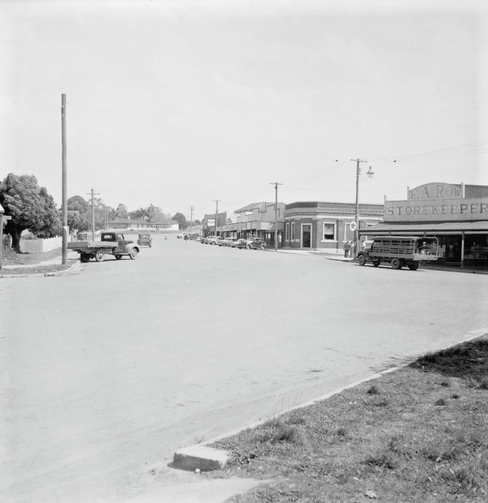 Businesses, Maple Street, Cooroy, ca 1950s