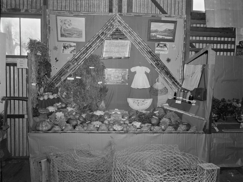 Cooroy Junior Farmers exhibit, Cooroy Agricultural Show, Cooroy, 1956