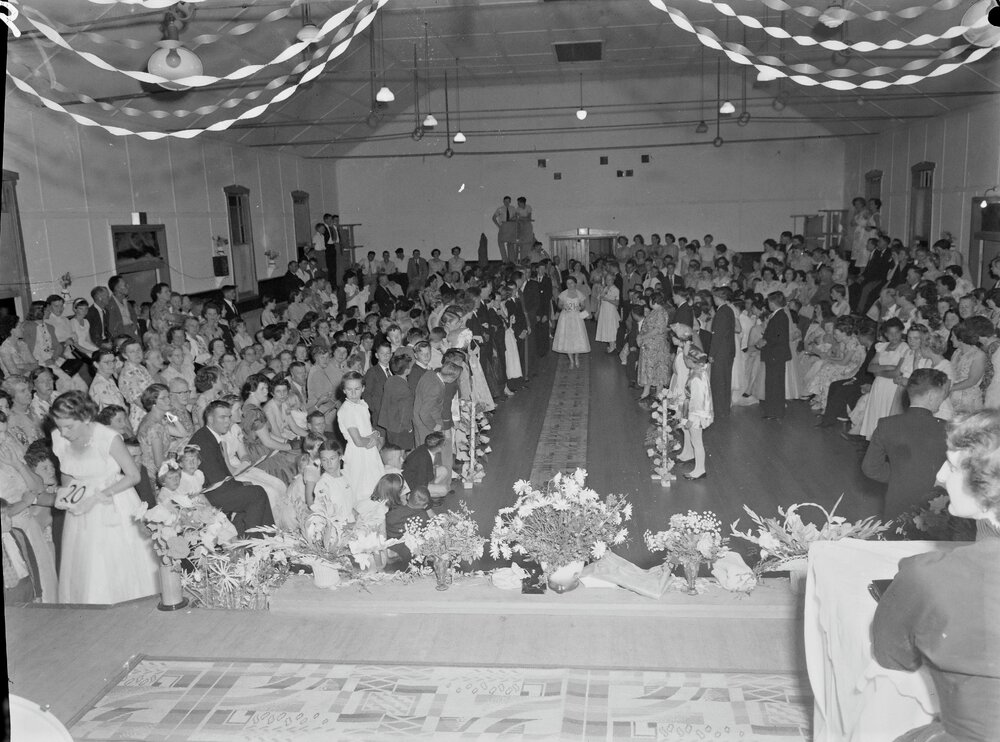 Queen Ball, Cooroy Memorial Hall and School of Arts, Maple Street, Cooroy, 1949