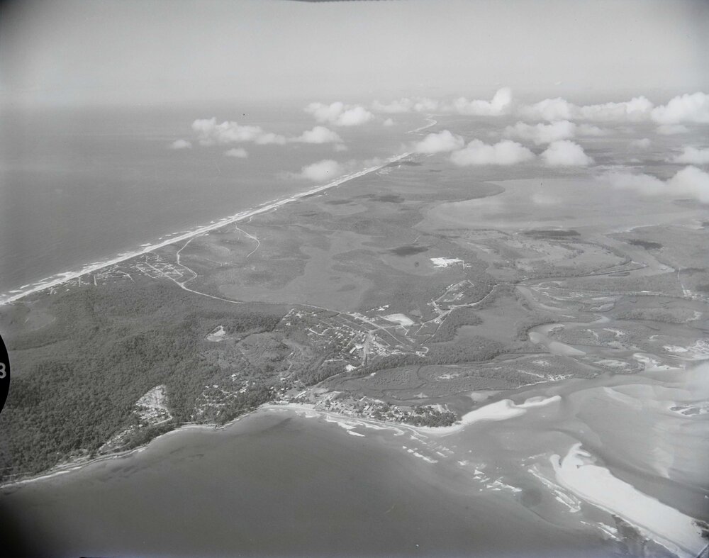 Aerial view, Noosa Main Beach, 1969