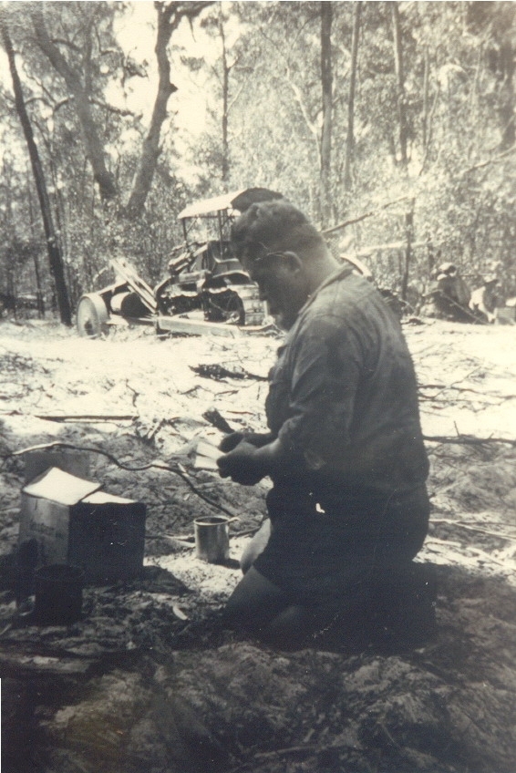 Timbergetter, Keith Beckmann, Upper Noosa River,  Cooloola, 1950s
