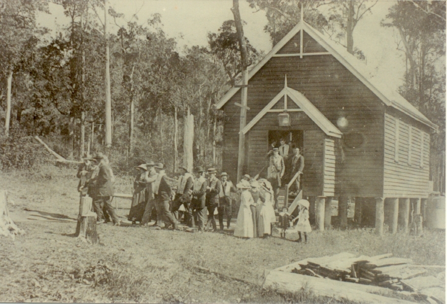 Parishioners, Interdenominational Church, Pomona, ca 1906