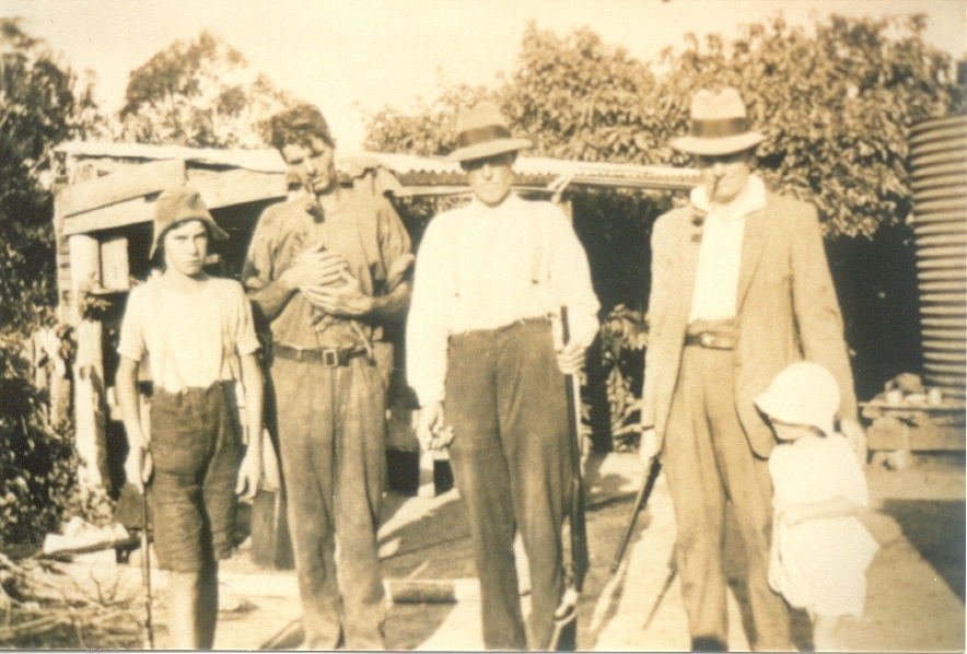 Duck shooting party, Boreen Point, 1920s