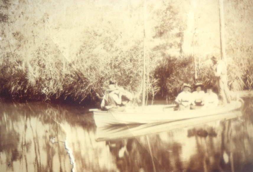 Boating party, Cooloothin Creek, Boreen Point