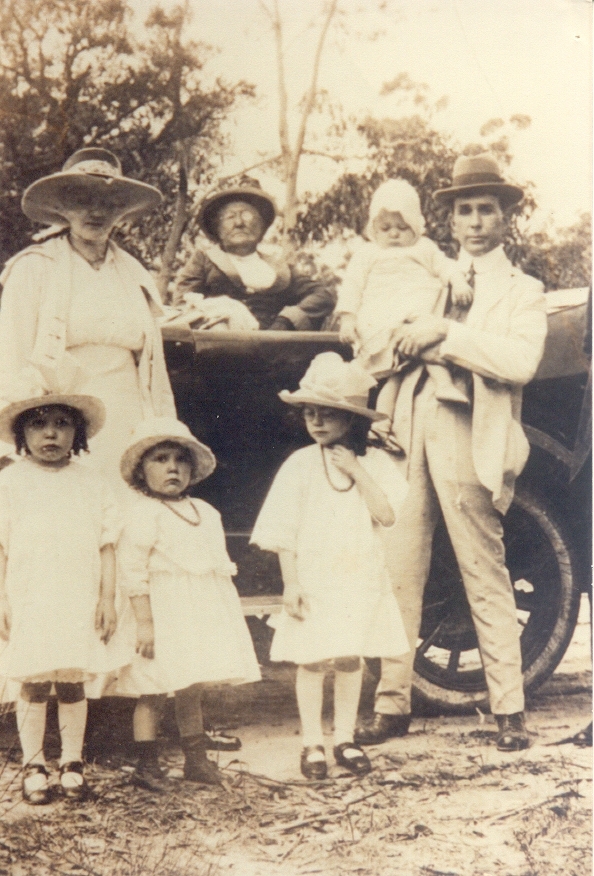 Informal family portrait, Galloway Family