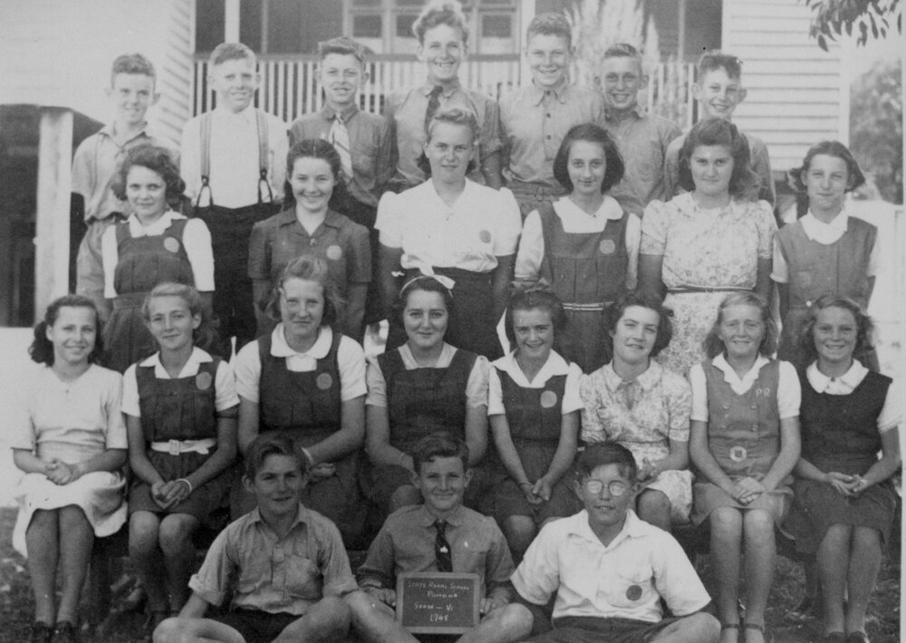 Class Photo, Grade 6, Pomona Rural School, Pomona, 1948