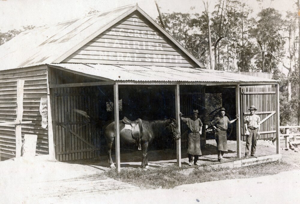 Crees Blacksmith Premises, 12 Maple Street, Cooroy ca 1920s