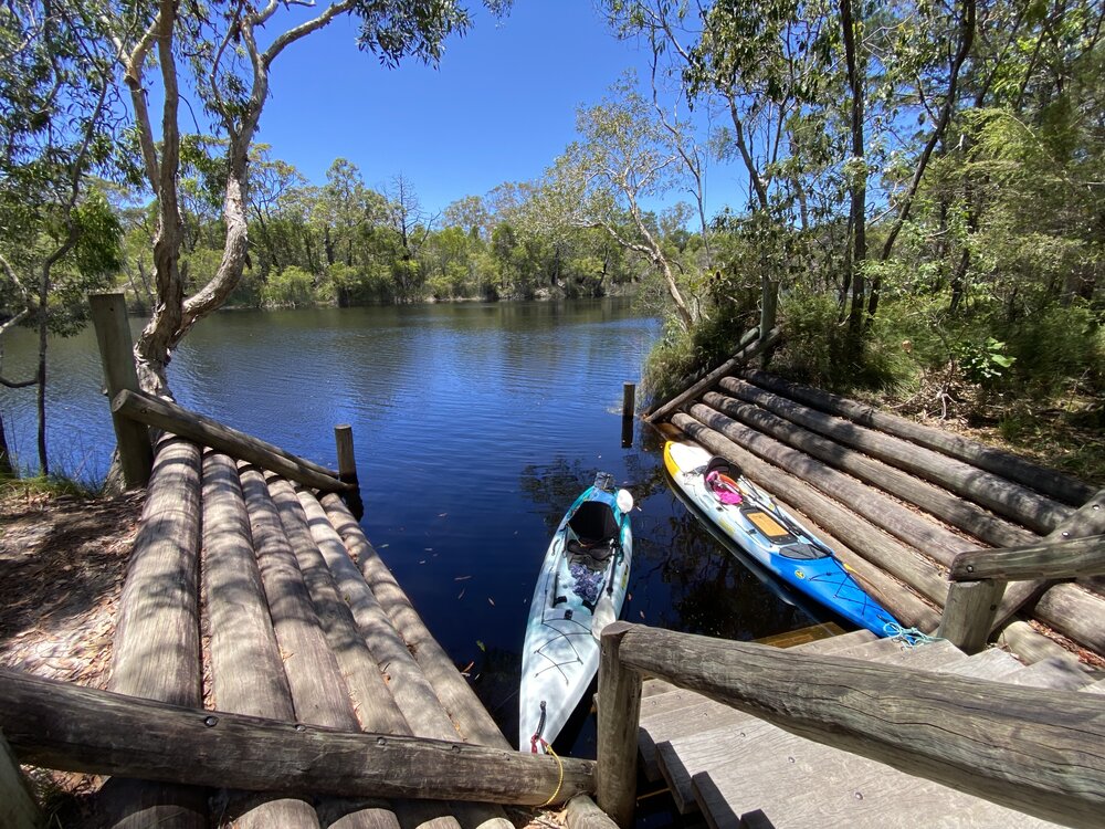 Canoe/Kayaking river access and tendering area, Noosa River, Harry Hut Road, Como, 9 December 2025