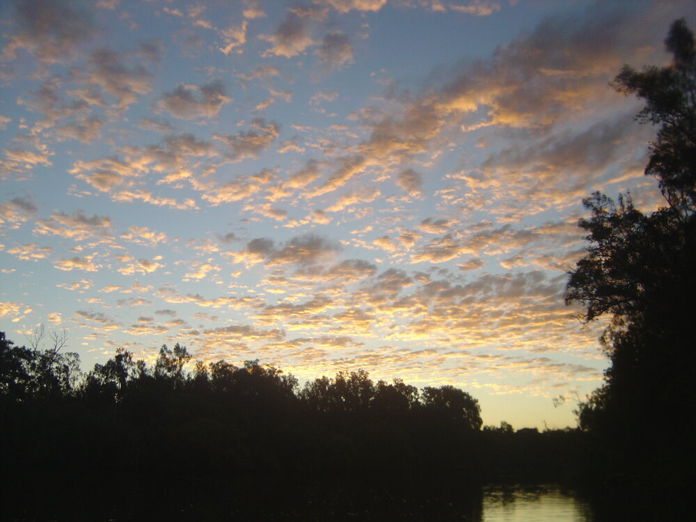 Sunset, Noosa River, Fig Tree Point, Great Sandy National Park, Como, 6 May 2007