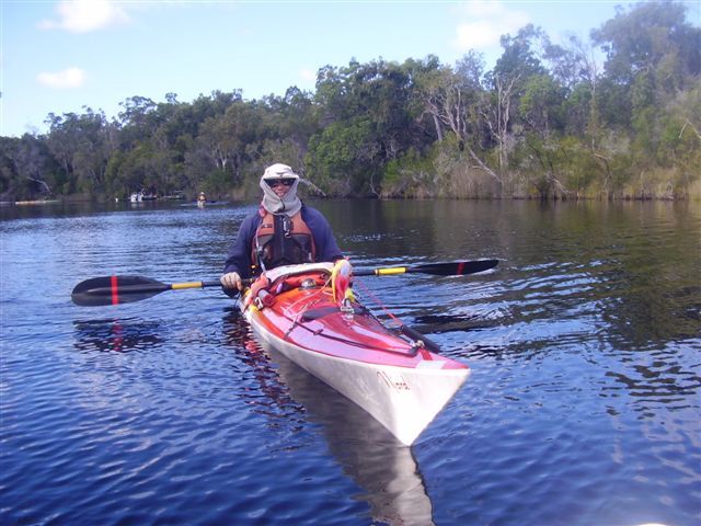 Kayakers, Noosa River, Como, 7 May 2008