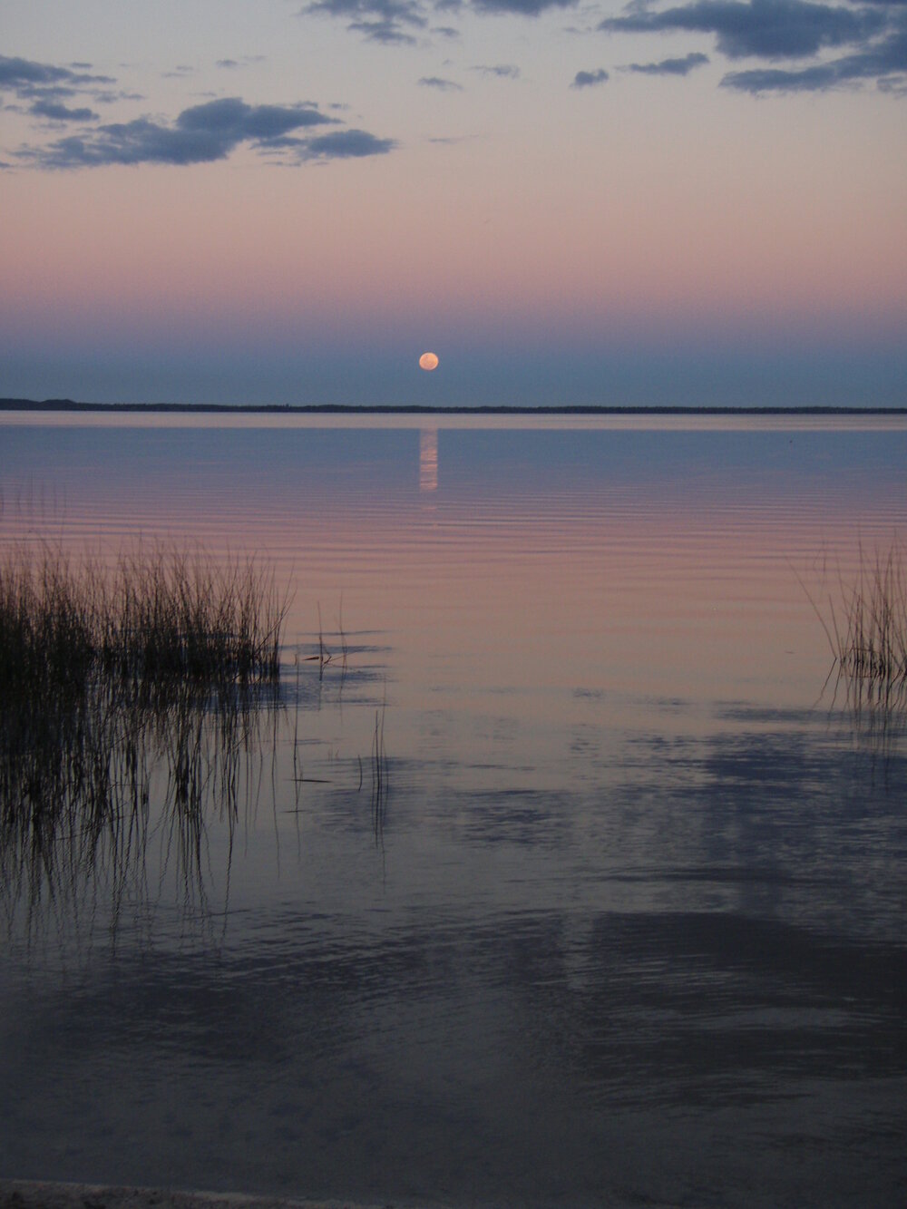 Full moon, Lake Cootharaba, Boreen Point, 18 July 2008